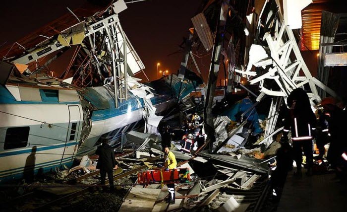 9 قتلى و47 جريحاً في حادث قطار أنقرة 
